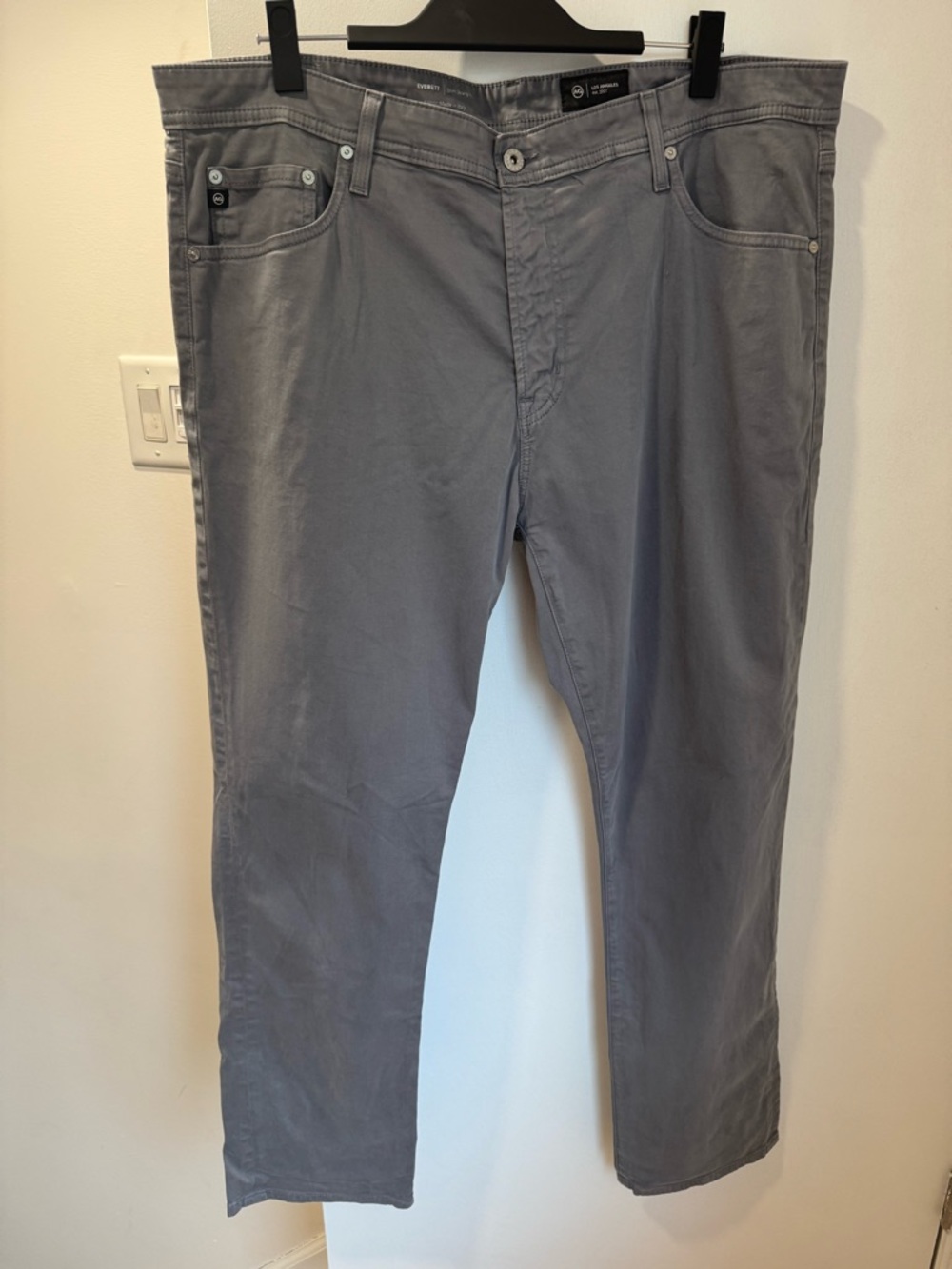 Ag Adriano Goldschmied Men's Gray Relaxed Jeans